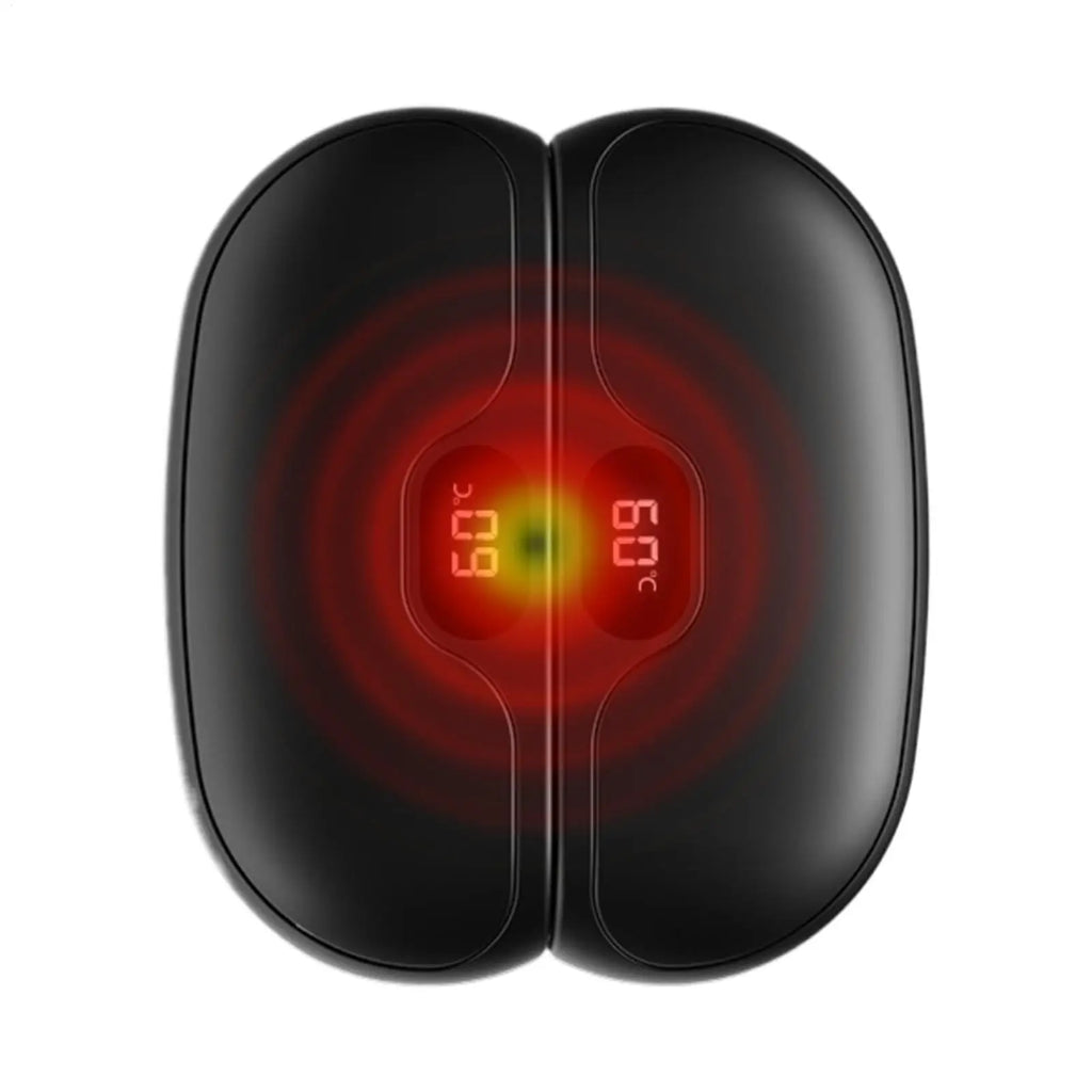 Magnetic Hand Warmer 2 in 1 Digital Display Long-Lasting Warmth Fast Heating Electric Hand Warmer for Winter Rechargeable