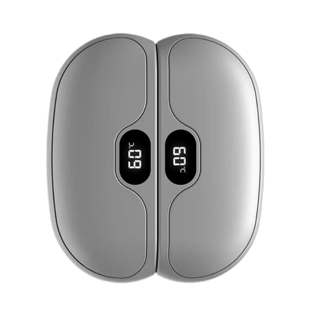 Magnetic Hand Warmer 2 in 1 Digital Display Long-Lasting Warmth Fast Heating Electric Hand Warmer for Winter Rechargeable