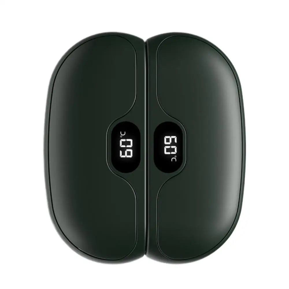 Magnetic Hand Warmer 2 in 1 Digital Display Long-Lasting Warmth Fast Heating Electric Hand Warmer for Winter Rechargeable