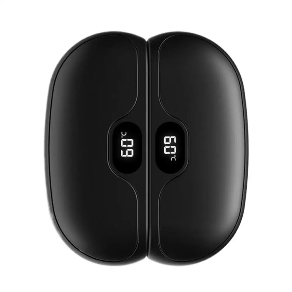 Magnetic Hand Warmer 2 in 1 Digital Display Long-Lasting Warmth Fast Heating Electric Hand Warmer for Winter Rechargeable