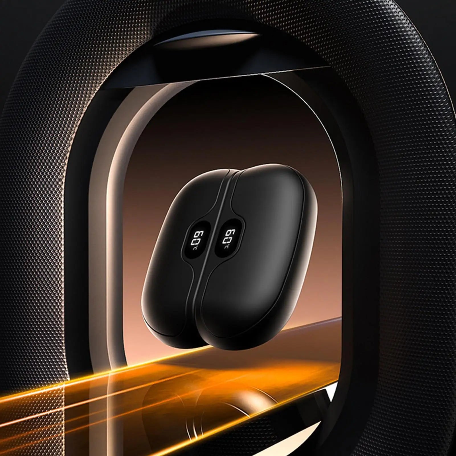 Magnetic Hand Warmer 2 in 1 Digital Display Long-Lasting Warmth Fast Heating Electric Hand Warmer for Winter Rechargeable